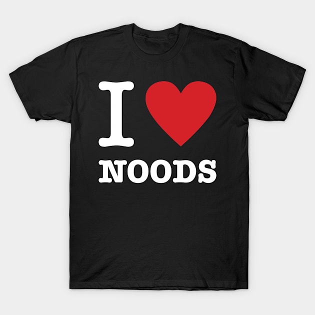 I Heart Noods T-Shirt by NobleTeeShop